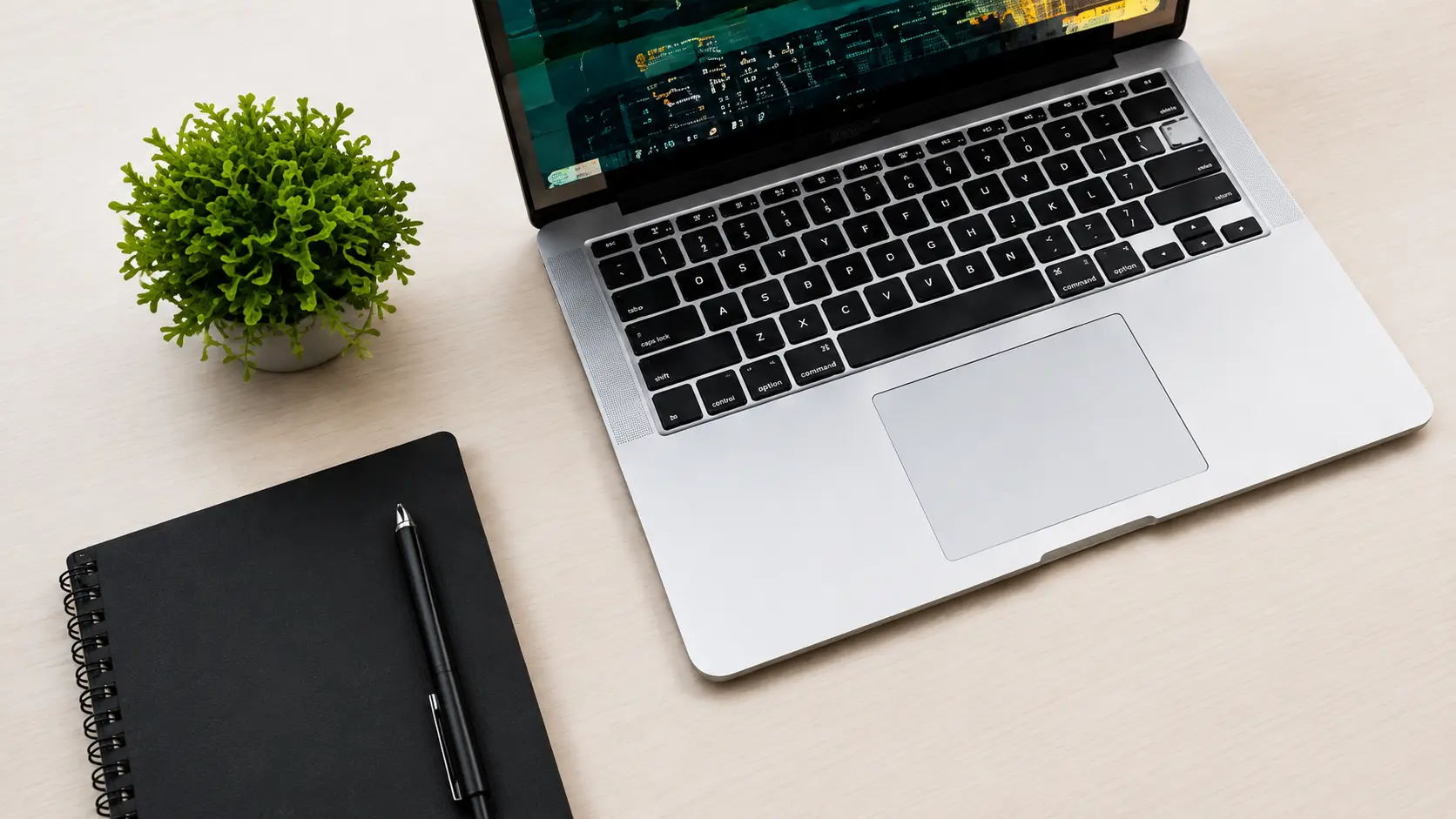 Laptop workspace